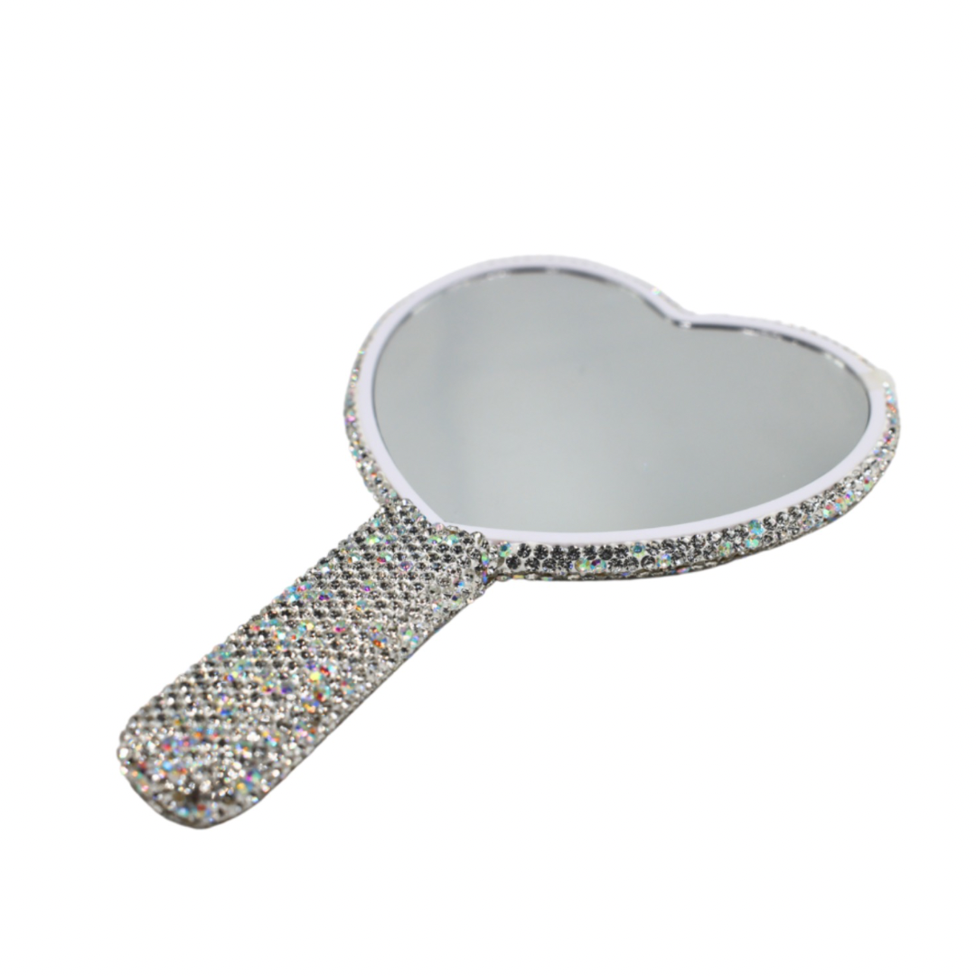 Luxury Heart Mirror-Pink