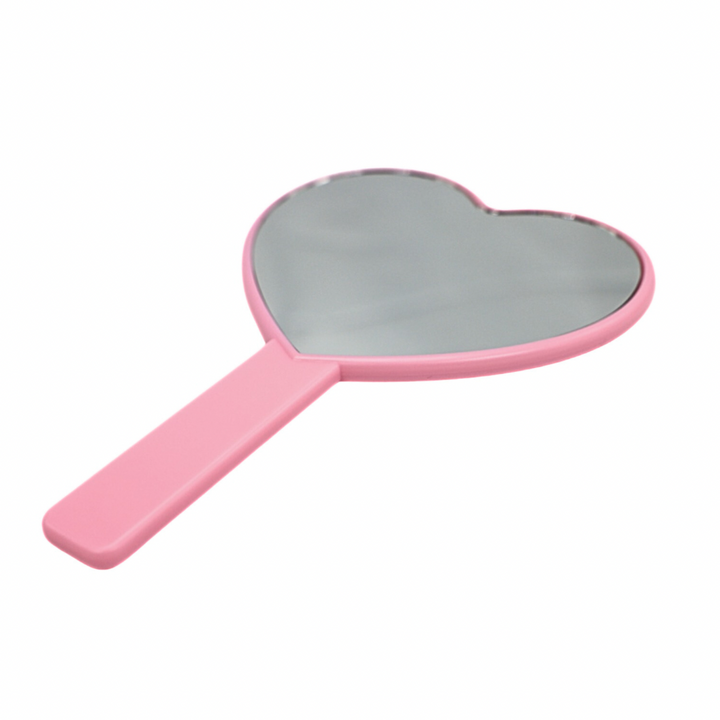 Small Pink Heart Shaped Mirror