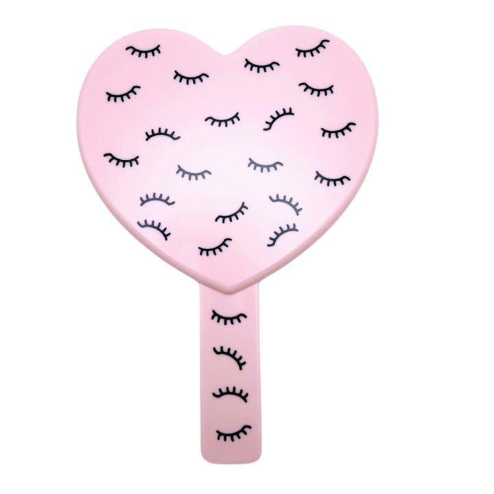 Lash Design Heart Shaped Mirror-Black