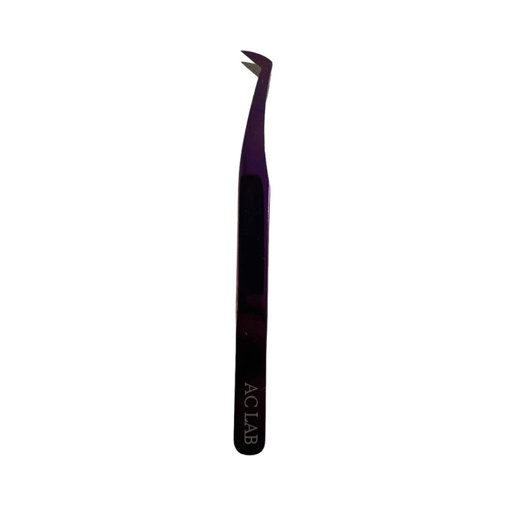 Purple Lust- Angled Volume Boot Tweezer with Fiber Tip