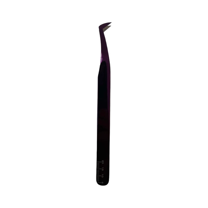 Purple Lust- Angled Volume Boot Tweezer with Fiber Tip