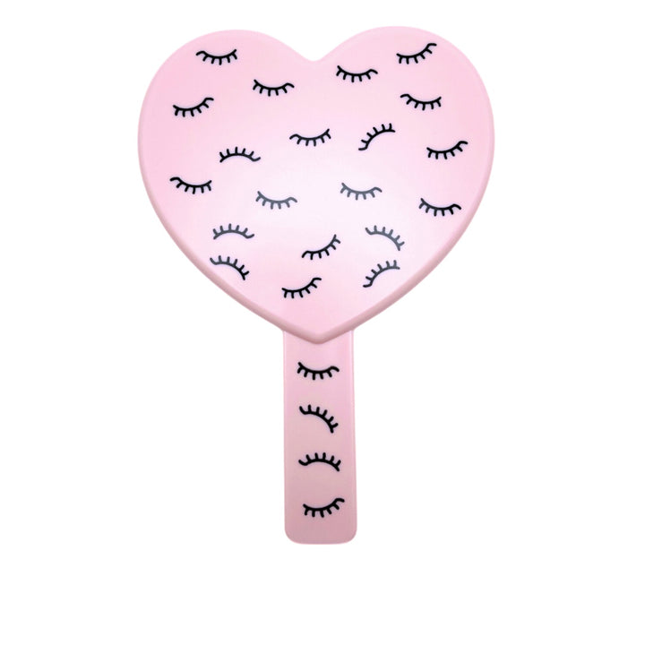 Lash Design Heart Shaped Mirror-Pink